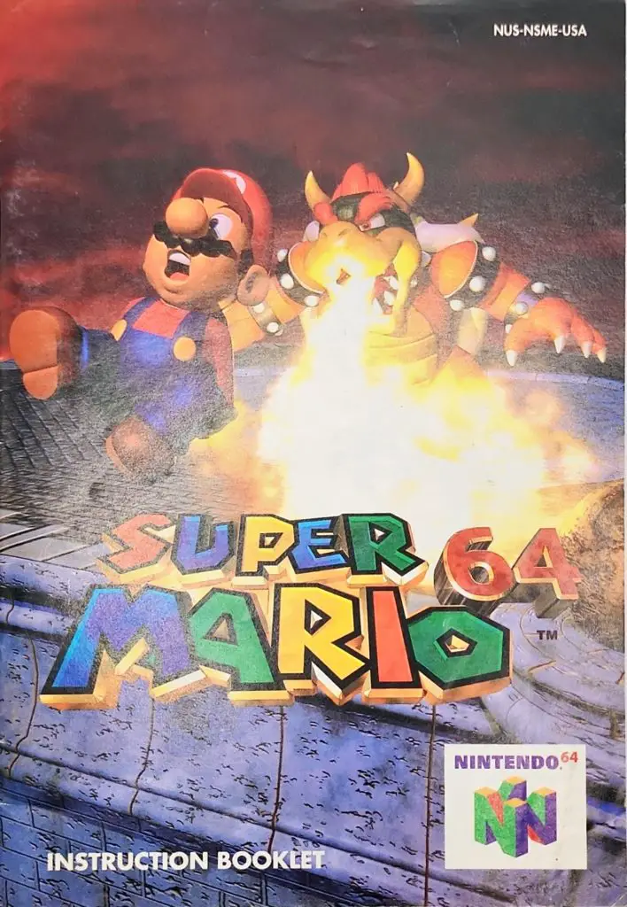 Super Mario 64 Instruction Booklet Nintendo 64 (N64) Manual