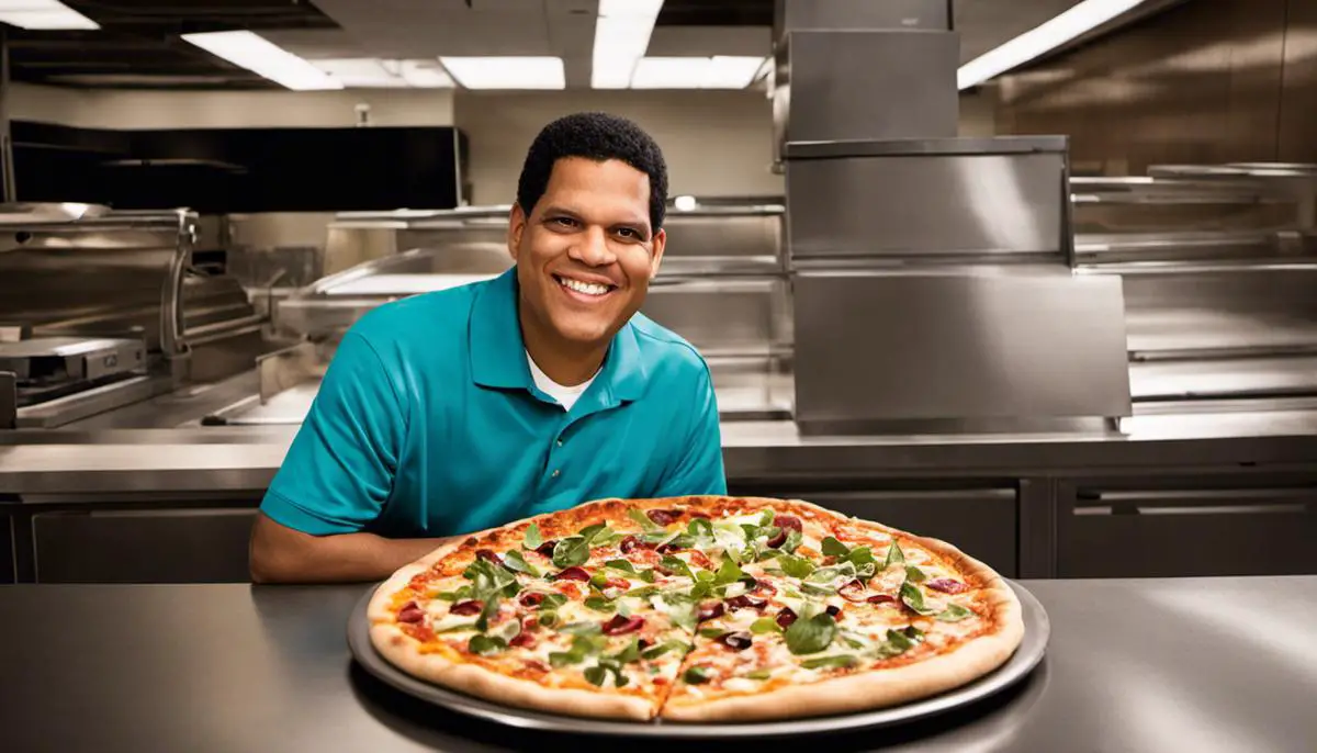 Image of Reggie Fils-Aimé during his early career, working on brand management at Procter & Gamble, VH1, and Pizza Hut.