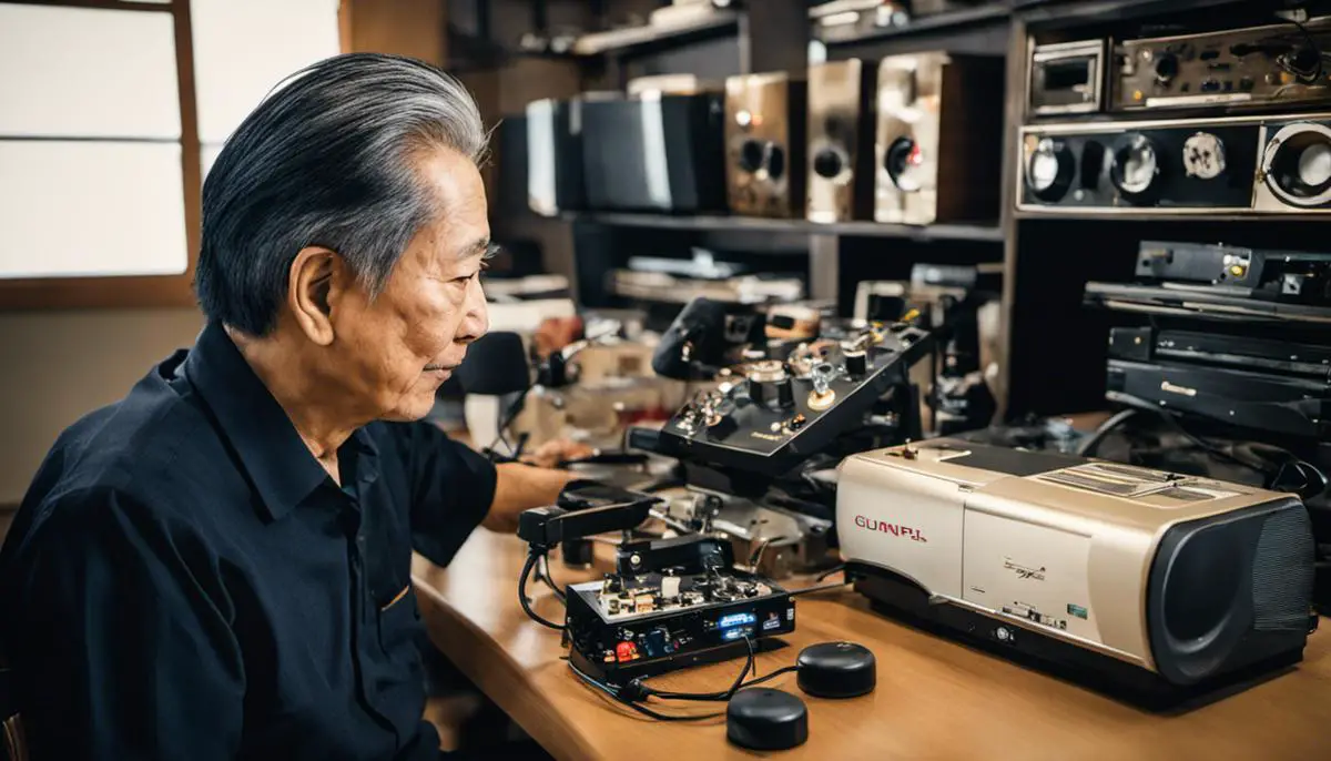 Photograph of Gunpei Yokoi, a renowned Japanese inventor and video game designer.