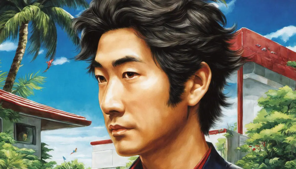 Portrait of Yoshiaki Koizumi during his early years at Nintendo
